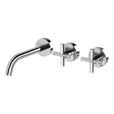 Vivid Slimline Plus Wall Phoenix Basin /Bath Hostess Set 180Mm Outlet - Chrome